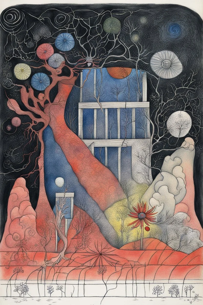 Schiță în creion de Jean Cocteau reprezentand o imagine pe tema natura statica onomastica cu nume de flori , cu culori primare tari, fantezie de înaltă definiție calitate clară, stiluri de Utagawa Hiroshige, Paul Klee Dee Nickerson și Tim Burton, acuarelă topită și contururi de cerneală neagră pe hârtie umedă, linii moi, umbrite