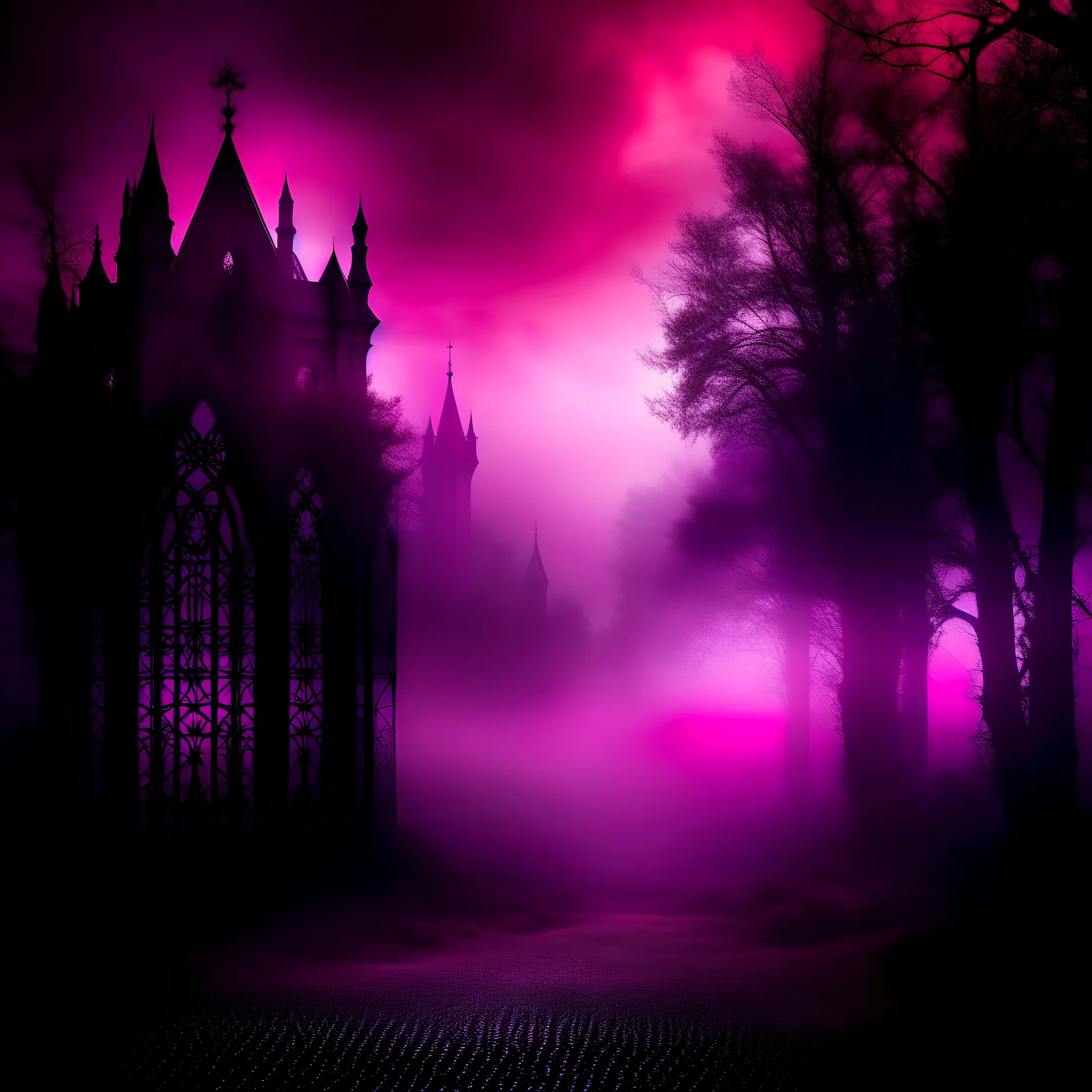 Gothic Red Purple mist background