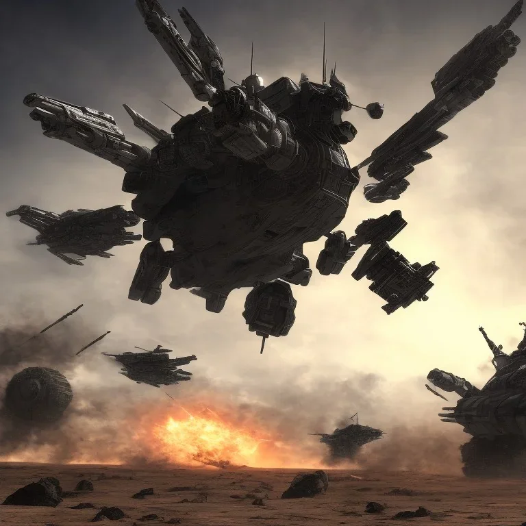 Armored Core fight another Armored Core fly in the sky in the desert with beside the ocean where you can see the space in the sky with twilight on the horizon, 4k resolution