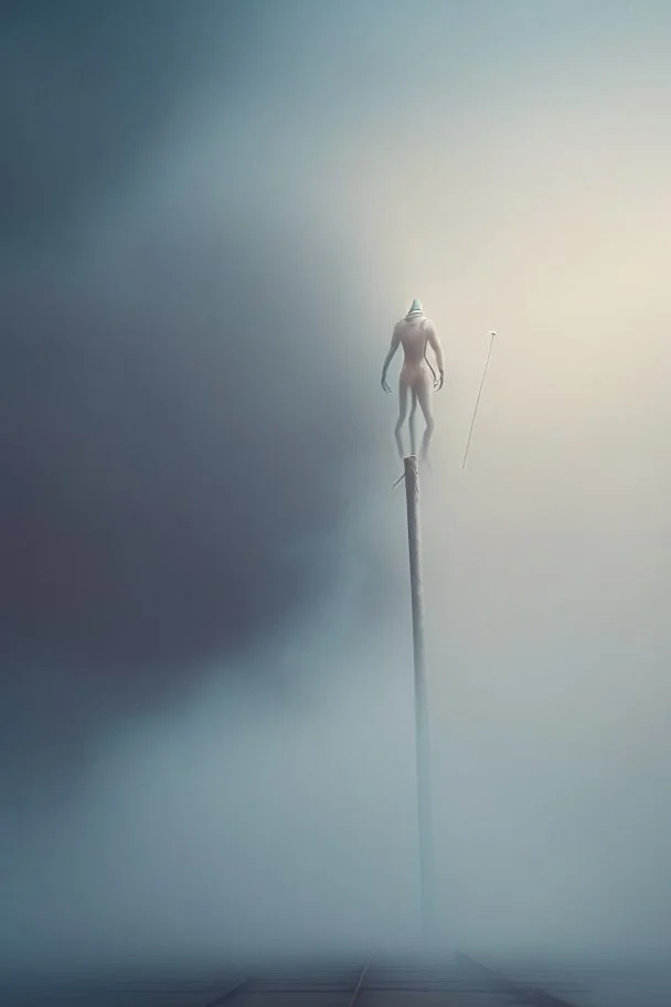 pole vaulting, trending art, 8k, depth of field, volumetric fog