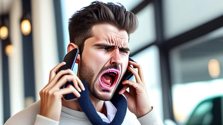 male customer mad on phone about cellular contract