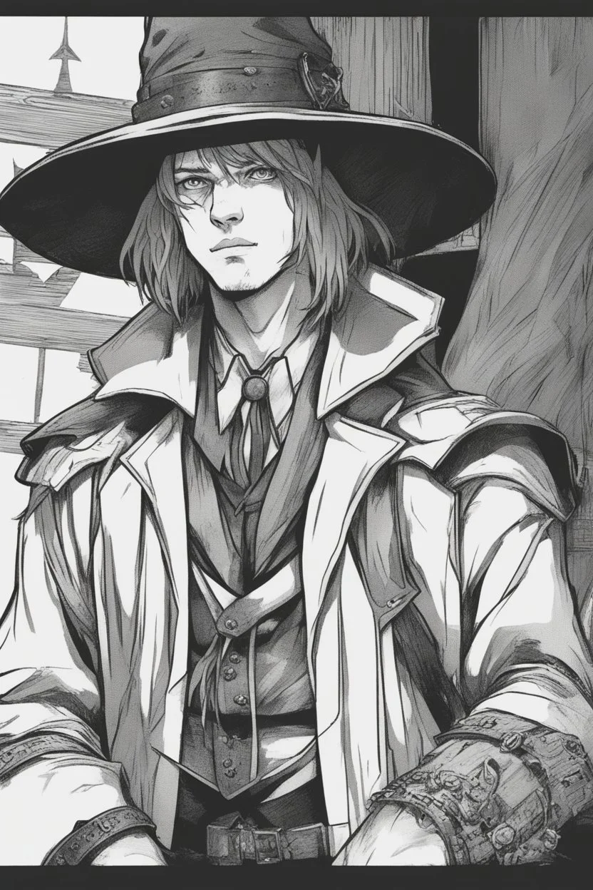 young witch hunter man