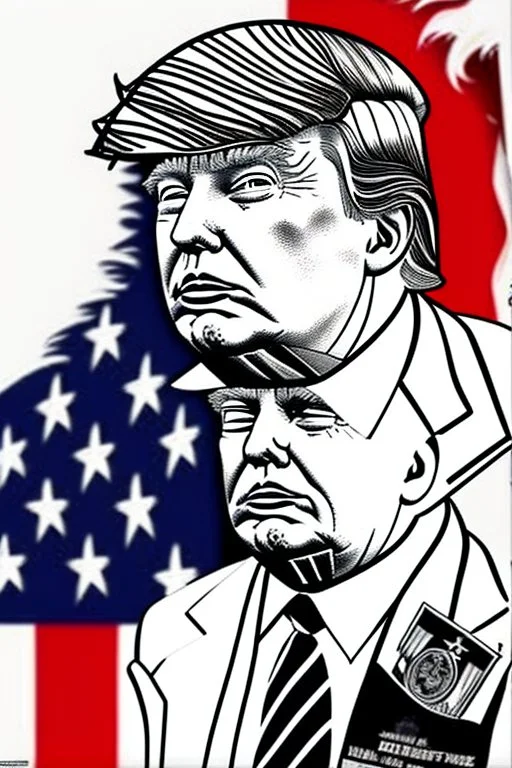 Donald Trump as a character from Tokyo Ghoul