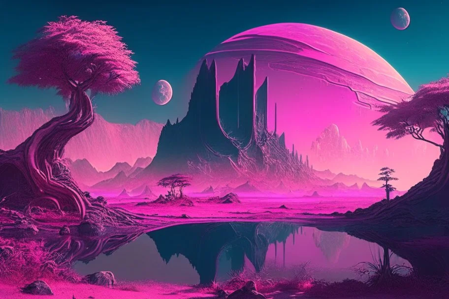 Phantasy landscape, syber pank