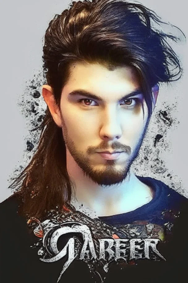 male gamer logo portrait attractive fantasy