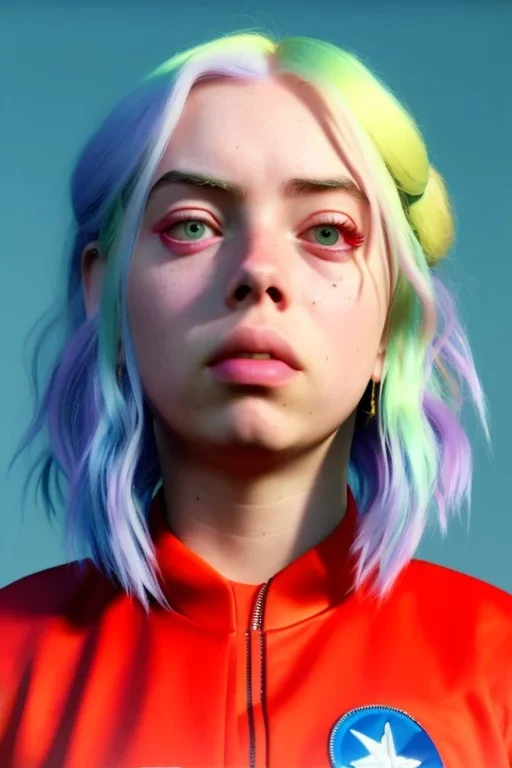 Billie Eilish, booty, photorealistic, 8k