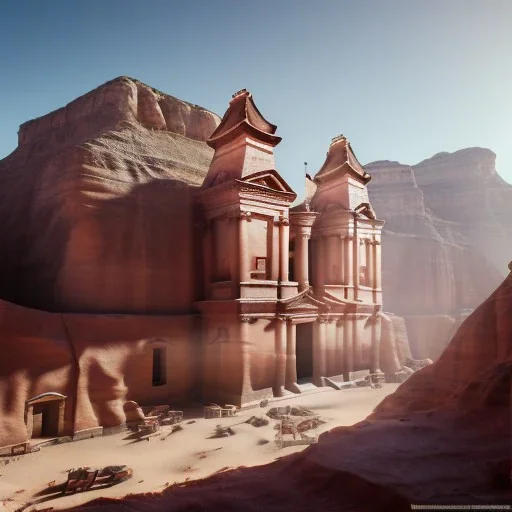 Petra + Ürdün, tourist, unreal engine