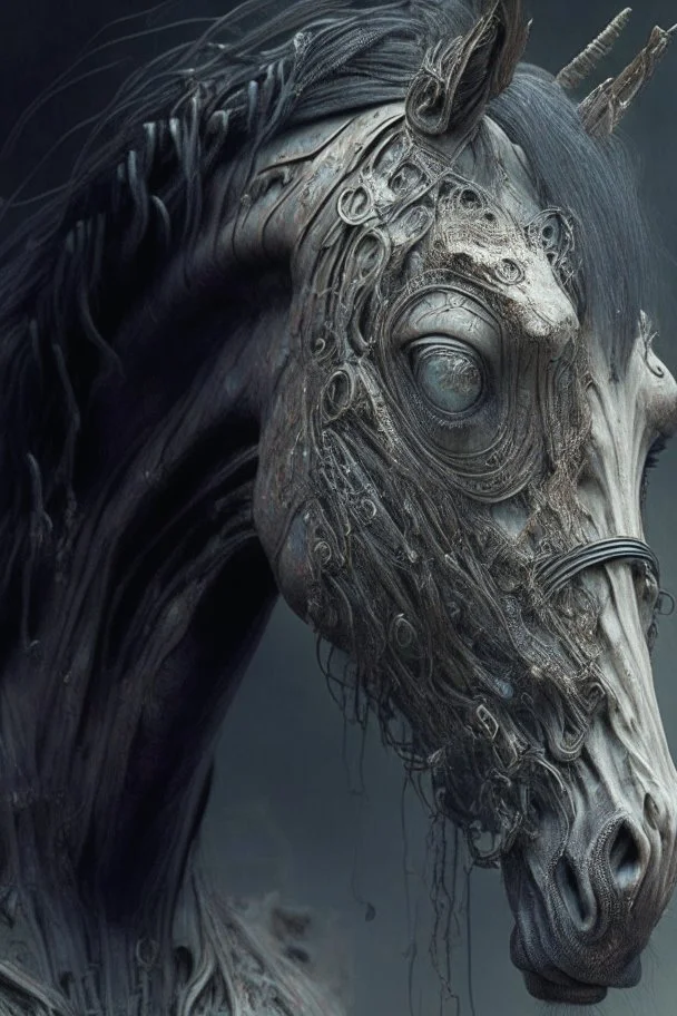 half-horse, half-humans hybrid alien,Hyper realist, hyper detailed, intricated, detailed, greg rutkowski