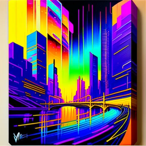 hand draw urbansketch art style inspired by Marta Vilarinho de Freitas, flat, vector illustration, urban sketch cyberpunk 2099 blade runner 2049 neon neo-impressionism expressionist style oil painting, smooth post-impressionist impasto acrylic painting, thick layers of colourful textured paint futuristic futurism noir