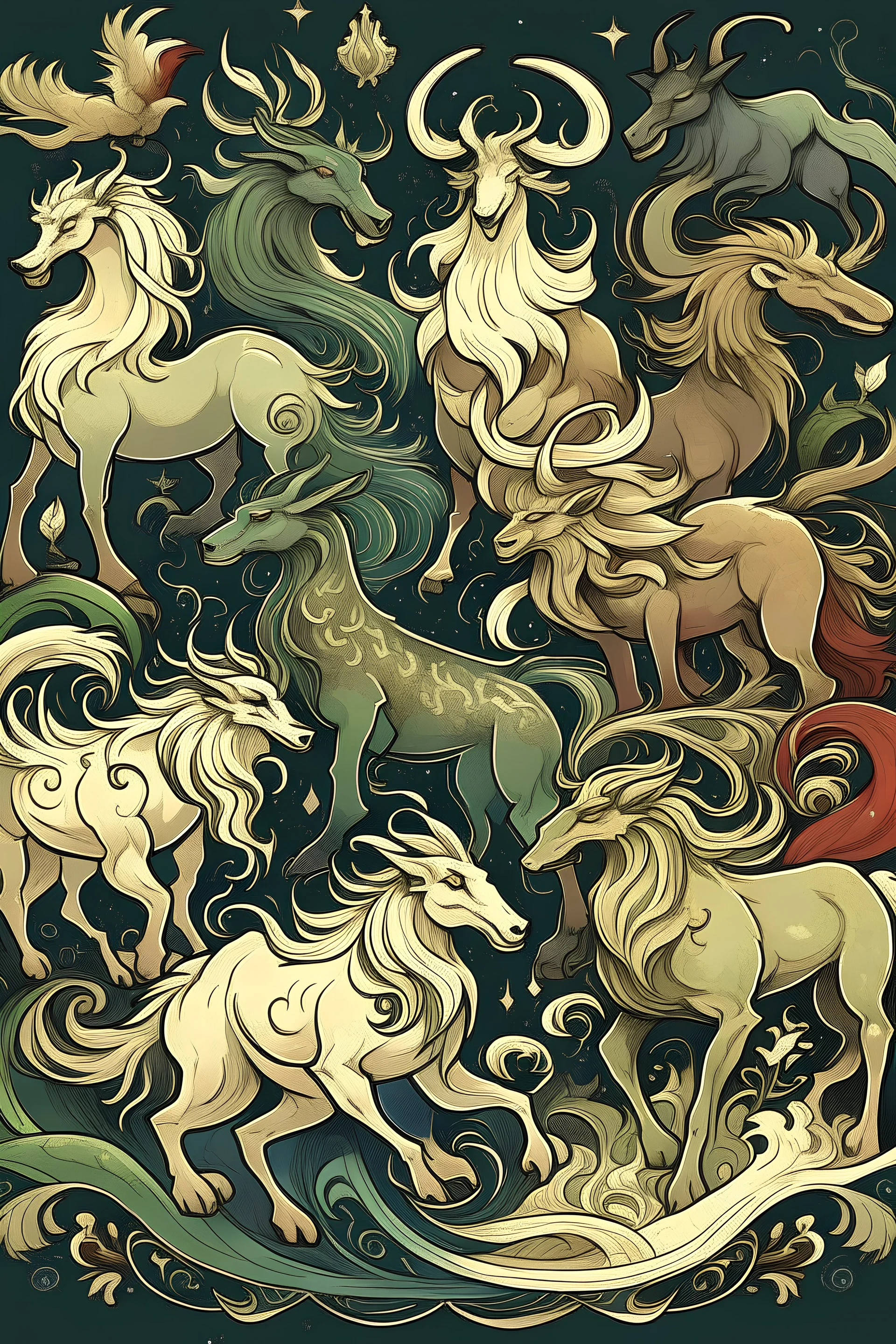 Mythological beasts