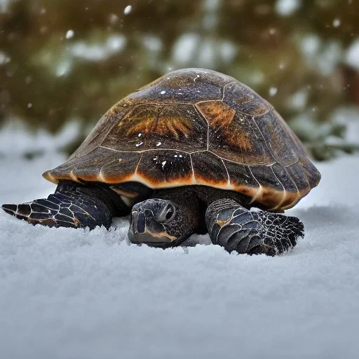 turtle and winter