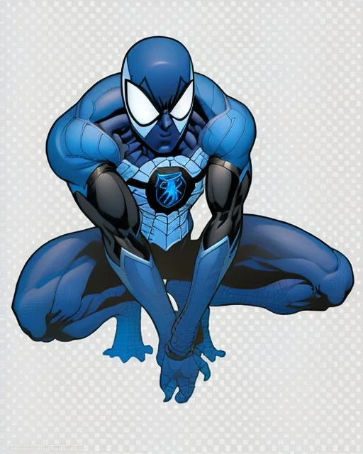 spider-man as DC blue lantern