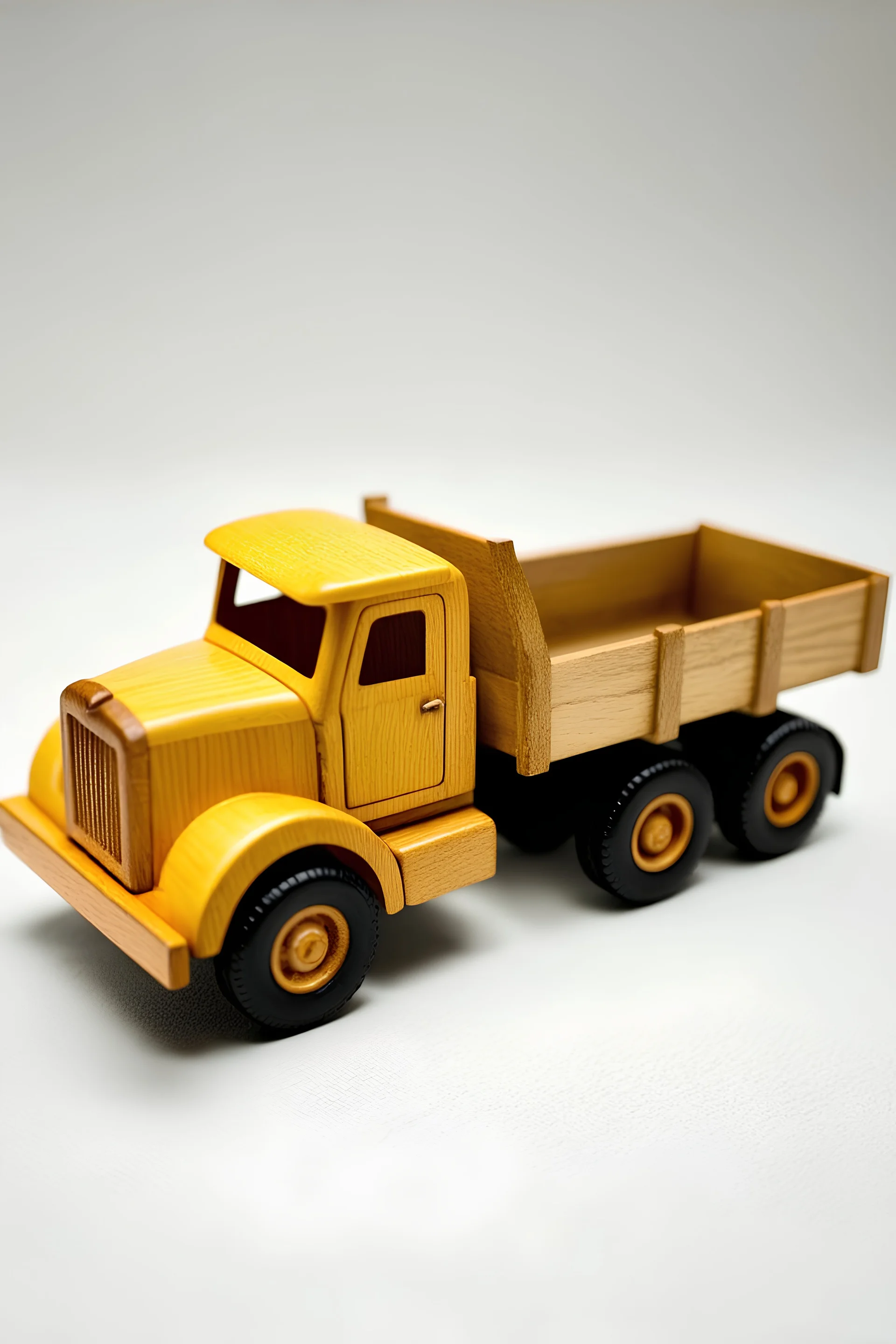 Miniatur truk dari kayu