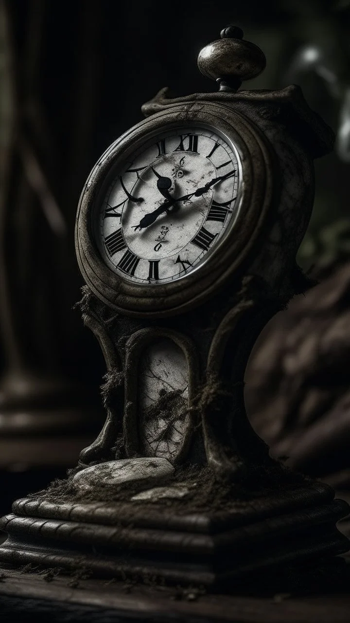 An old antique grandfather clock in the background of black vein, human veins, mixing together a lot of them, like a forest, big and small veins a lot of them, an army German helmet from ww1