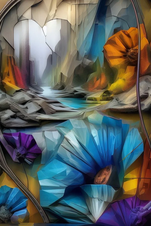 surrealis monochrome A fragmented, surreal sculpture liguid blue color of photorealistic image 3d,psychedelic art glossy emerging from devilish a crumbling empire state building. The face appear and intricate details, evoking a haunting expression. set against a backdrop of stormy, cloud-filled skies. bauhaus art The overall tone is dark blue and moody, suggesting themes of decay and transformation.