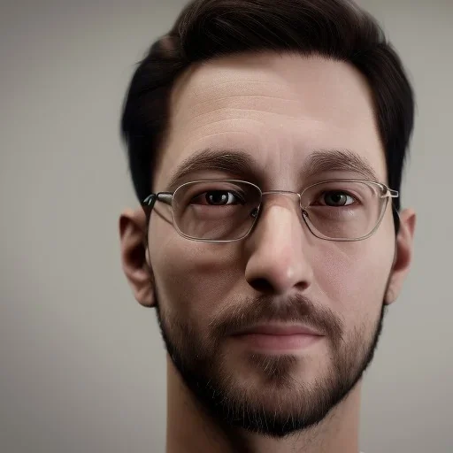 portrait of a boring 30 years old start up employee, 4K, hyper-realistic portrait, cinematrographic, backlight