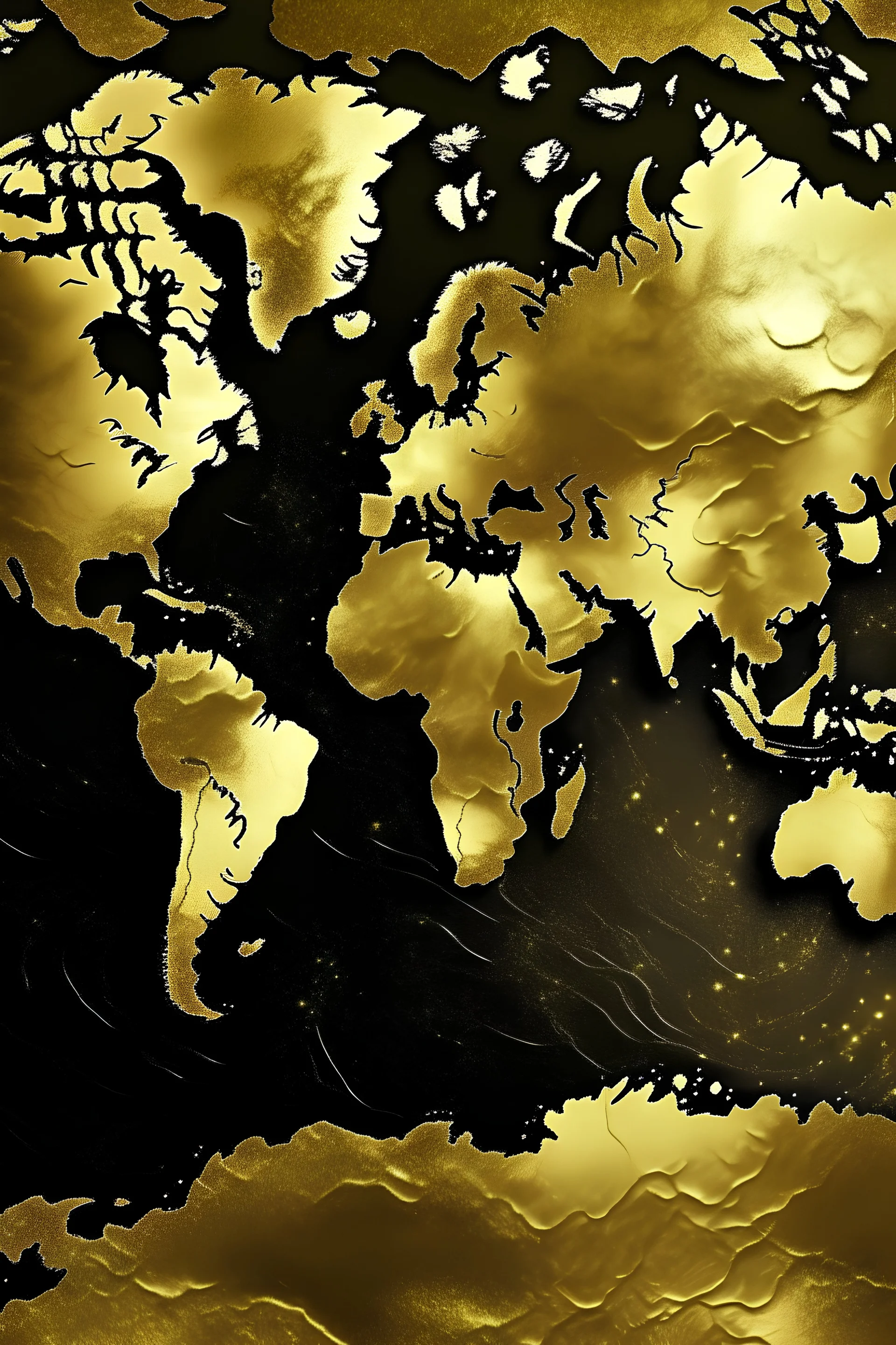 earth map gold texture