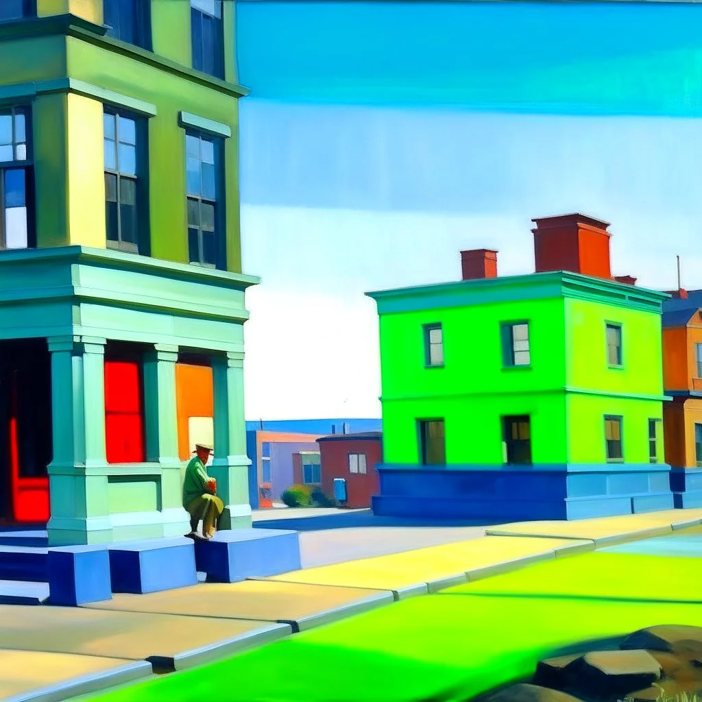 Old town Edward Hopper