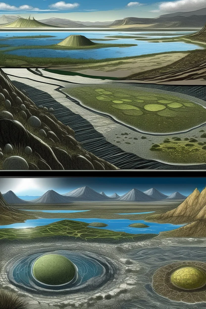 earths cambrian periode lanscapes