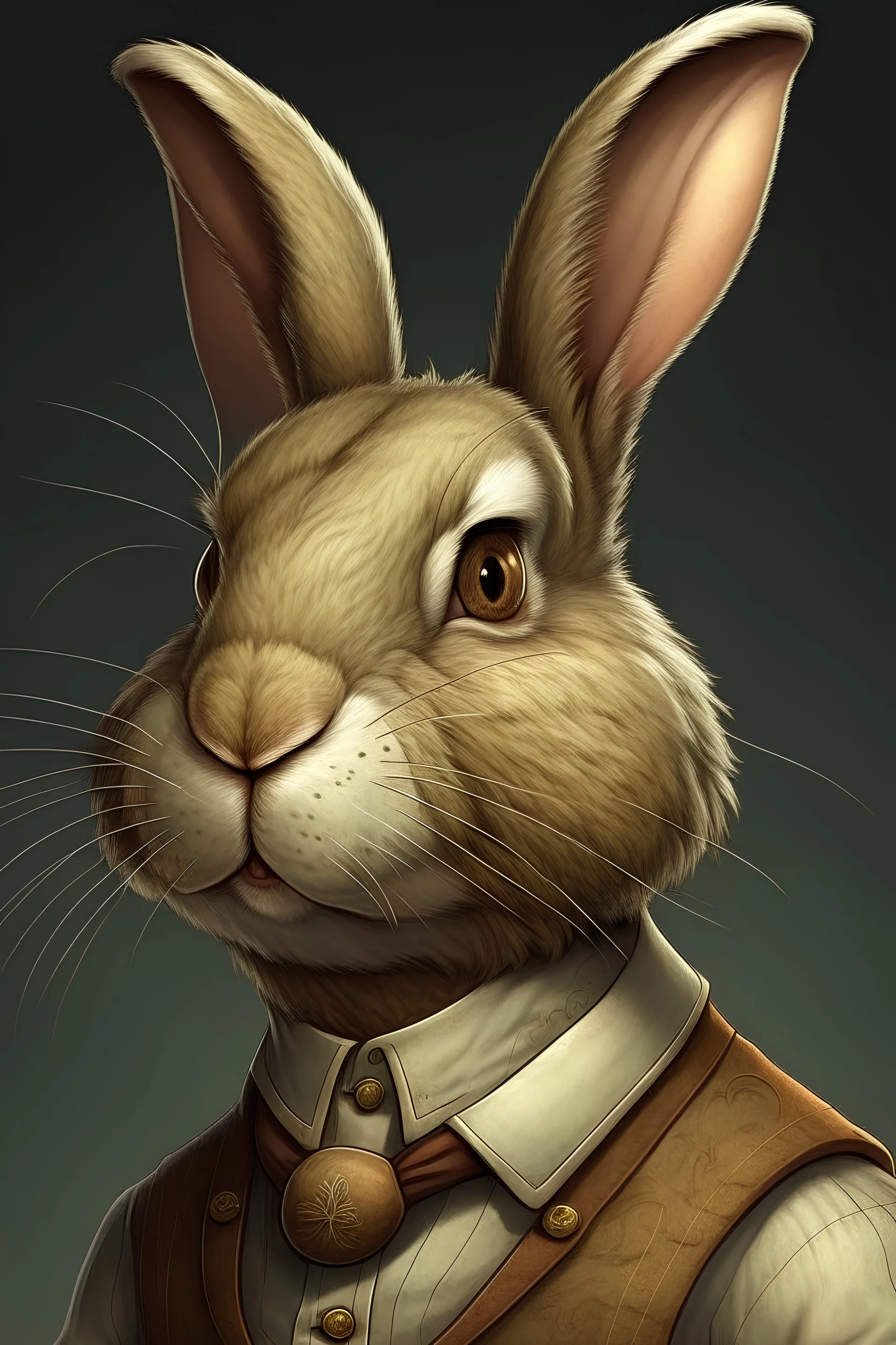 Anthropomorphic animal rabbit