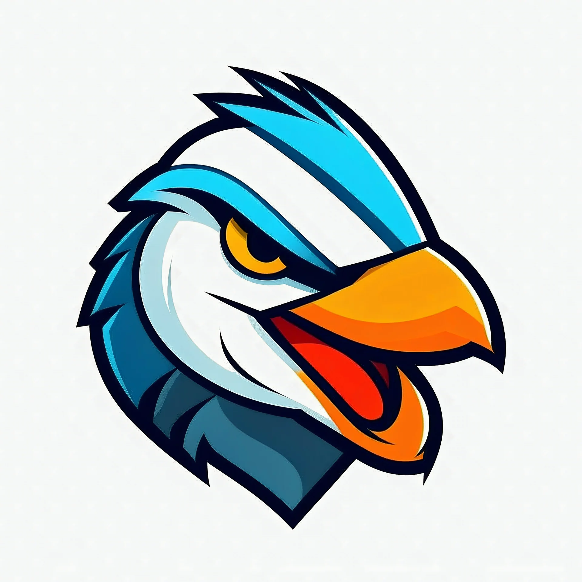 I need a Falco smile icon for my logo with 2 color