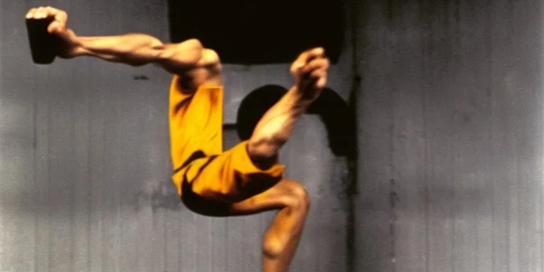 bruce lee kicking