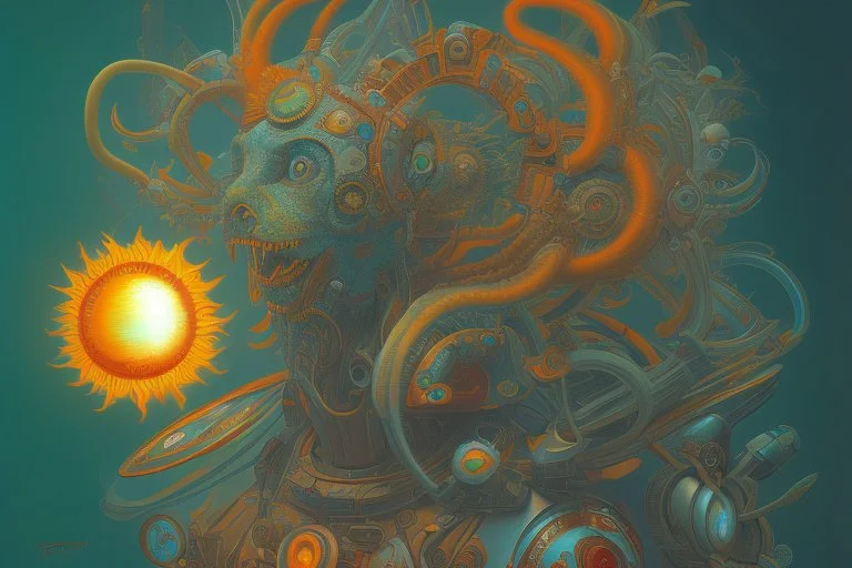 psychedelic sun by james jean