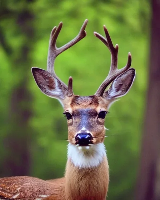 happy deer big eyes