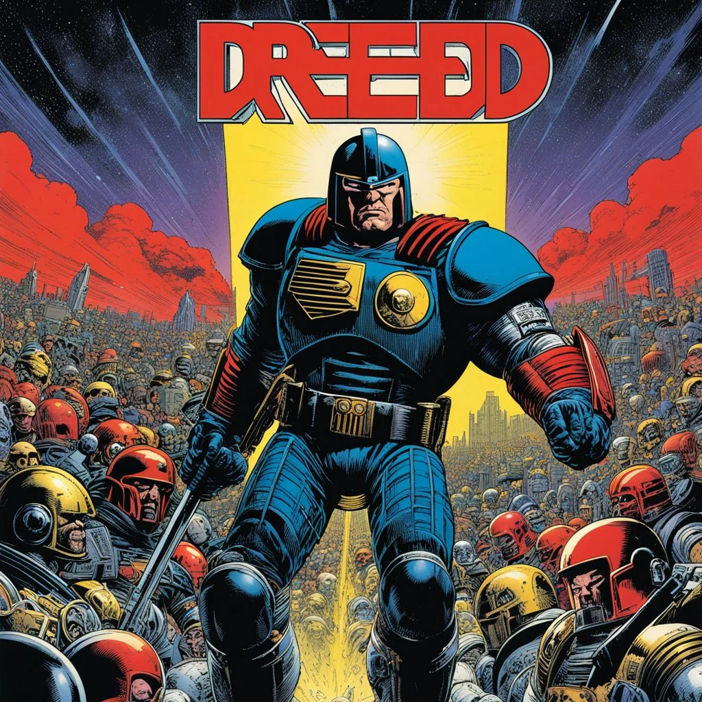 DREDD: One of the greatest single issues of all time - and for good reason! This is a milestone classic in the history of comics, because it showed the awesome scope of Jack Kirby's cosmic vision and imagination. New Gods #7 features the start of the Eternal War between New Genesis and Apokolips, gives us the origin story of Highfather, tells us of how Orion and Mister Miracle came to be as they are, and showed us the early twisted machination of Darkseid. This is a tour de force comic, so much