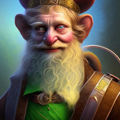 a Portrait of Leprechaun as illustration by reg Rutkowski,