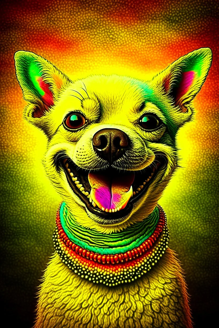 Religion is a smile on a dog; pop surrealism; digital art; post-internet art