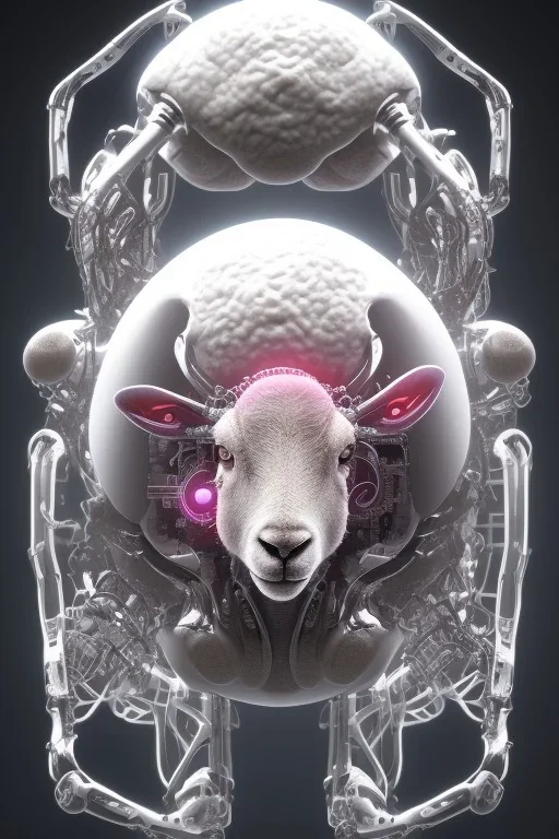 sheep brain cyborg, matrix style