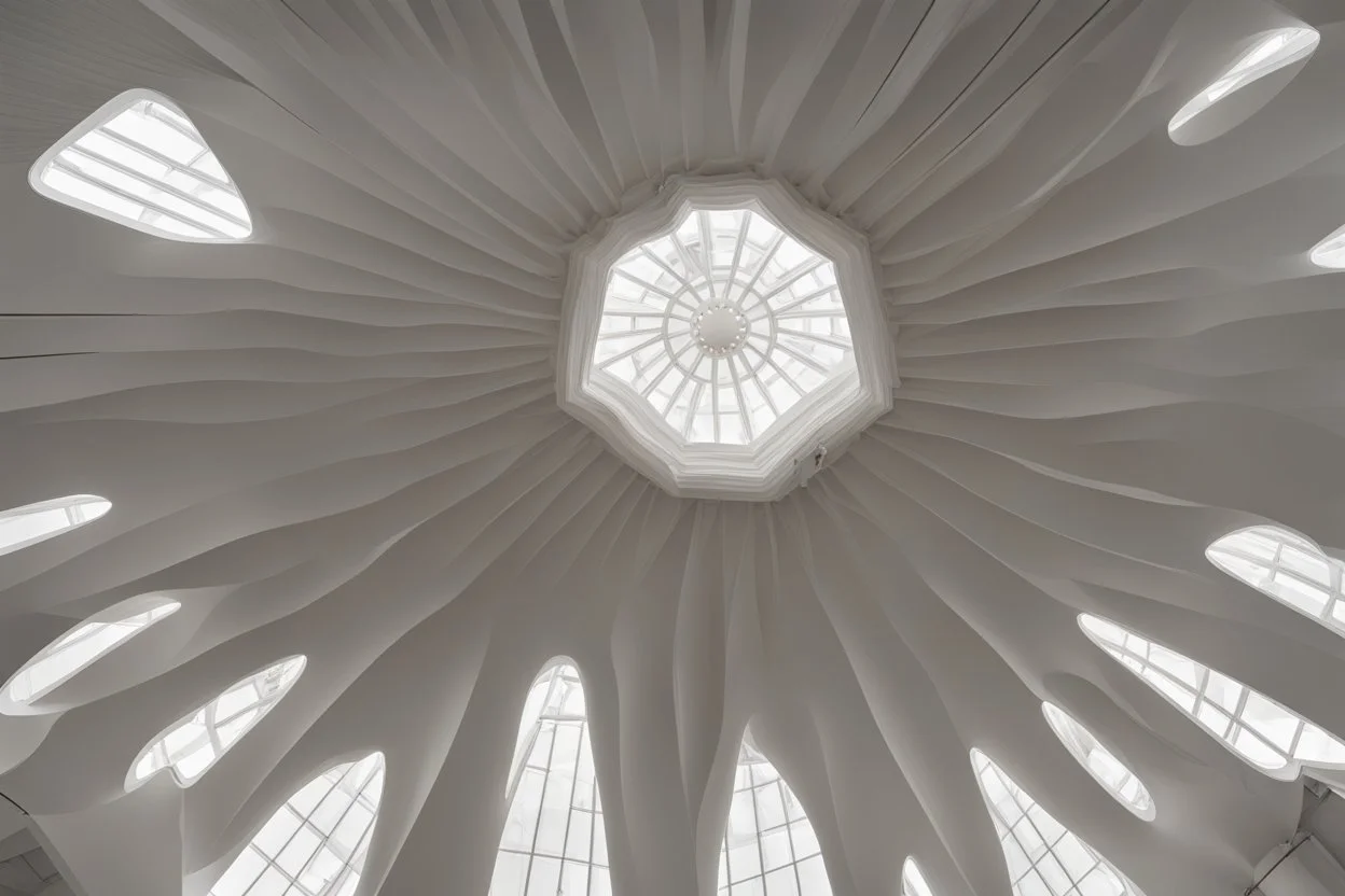 The ceiling of the Modern Modern Natural Light Museum