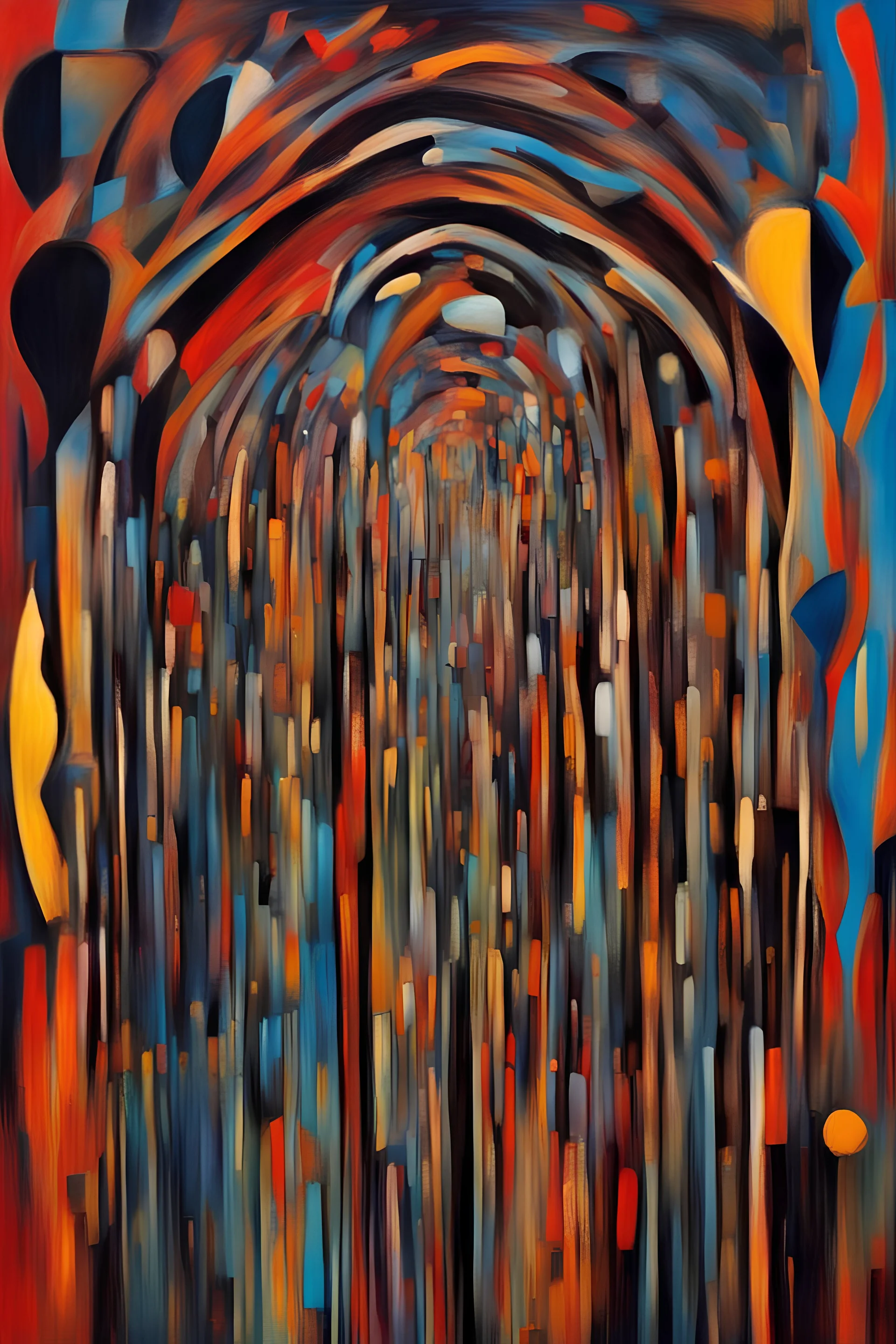 the art of humility and the perils of self-righteousness as a gateway to true human connection; Abstract Art