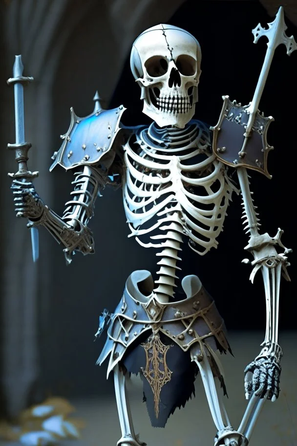 medival skeleton knight