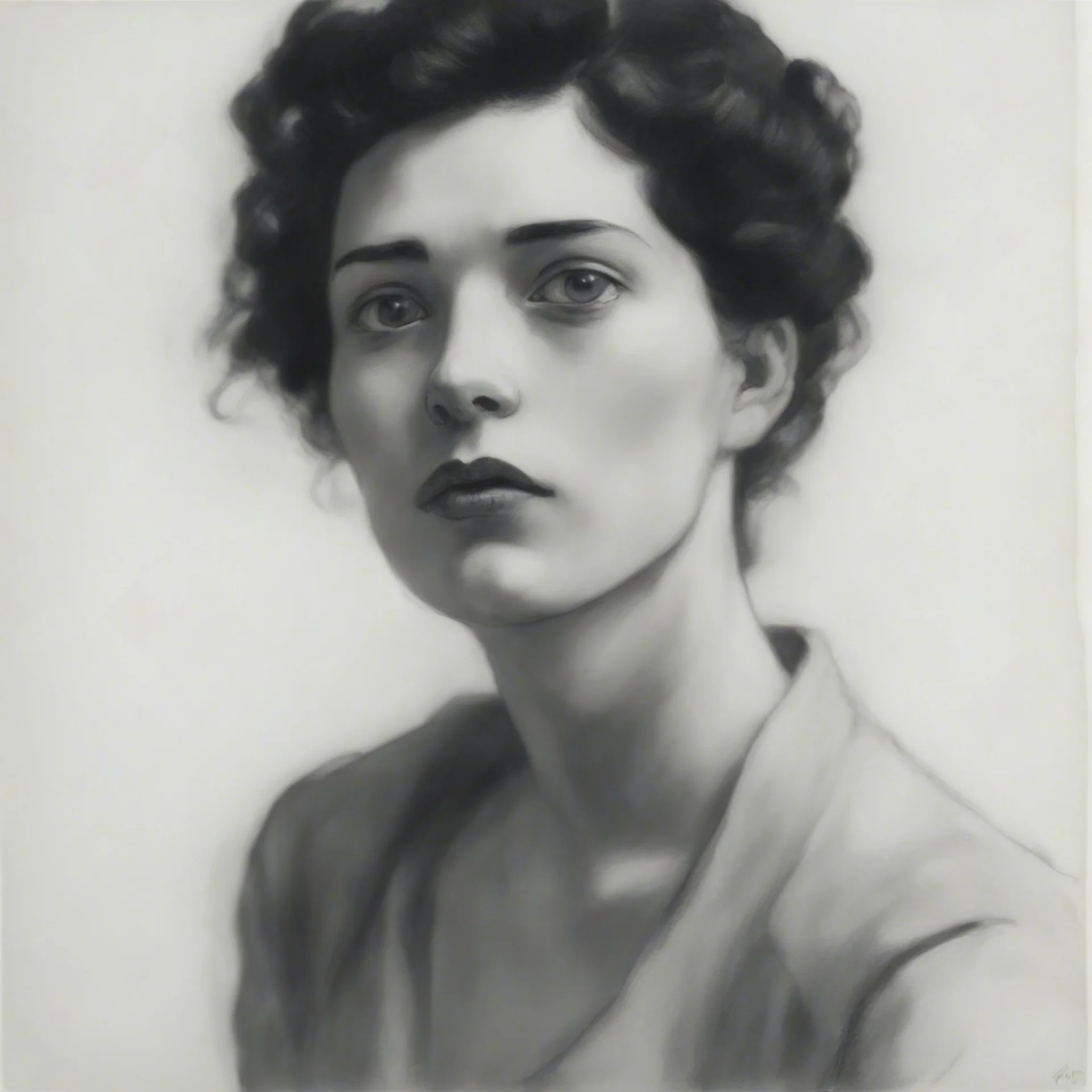 Egon Schiele sketch of a woman