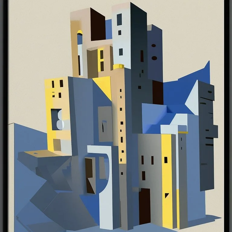 picasso style building cubism