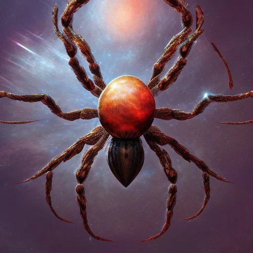 Giant Cosmic ethereal spider, realistic