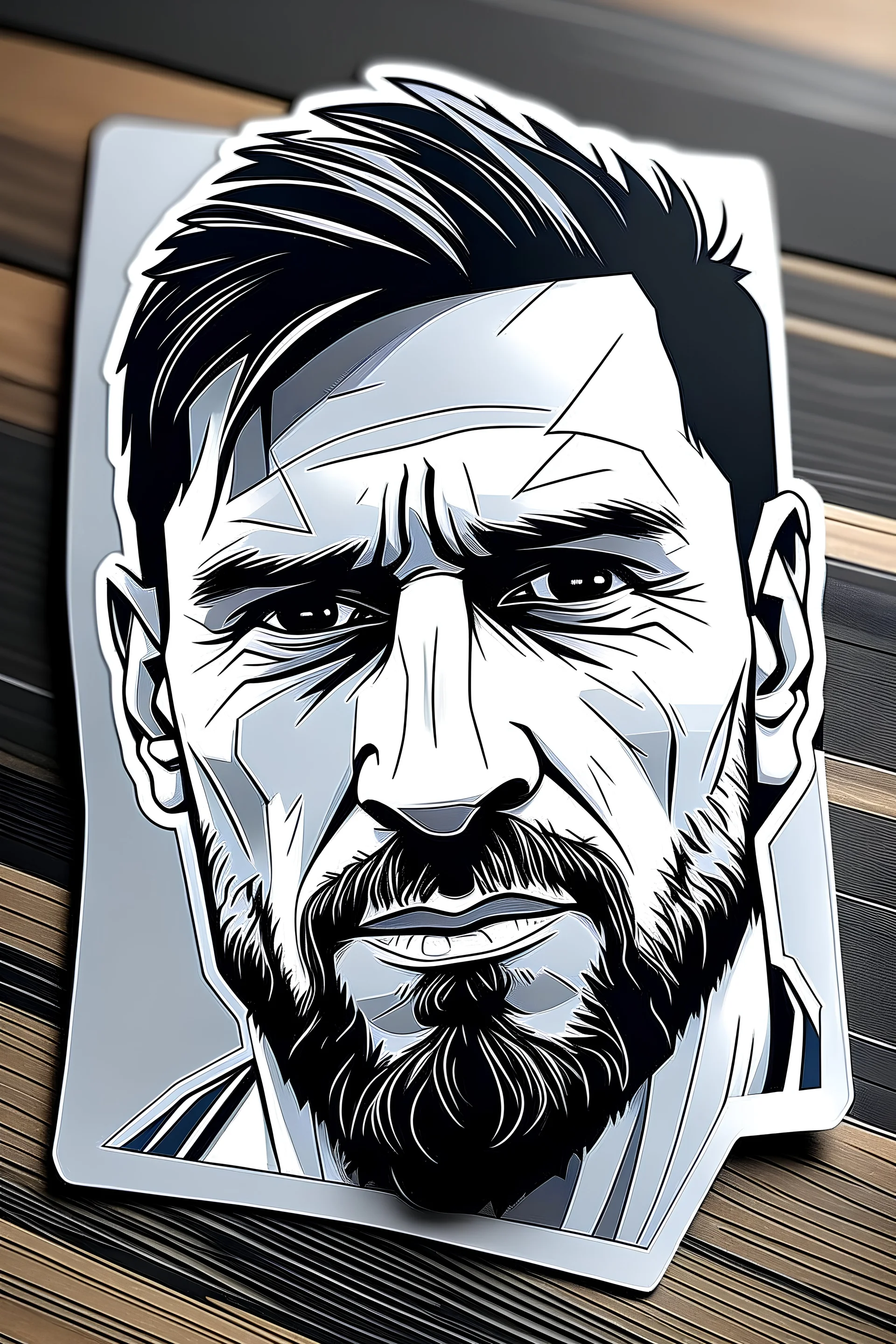 lionel Messi Stiker Lable Printed