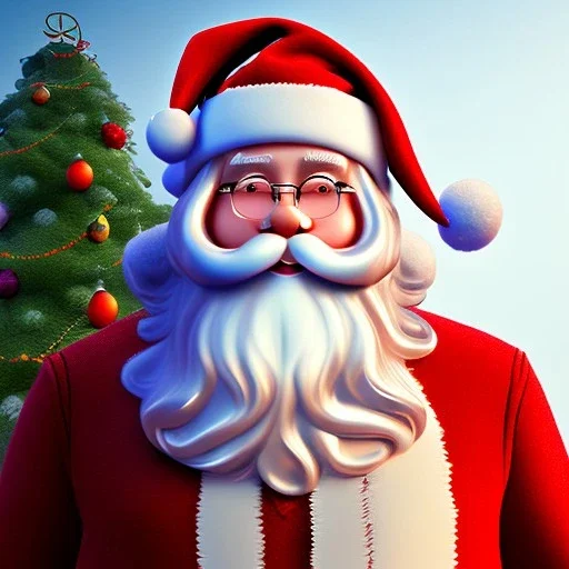 Santa Clause, portrait, detailed, 8k resolution, warm light