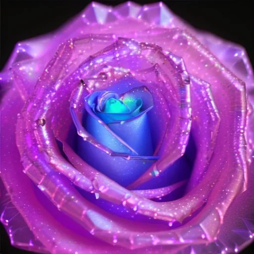 transparent multicolor crystal rose highly detailed, glowing,Insanely detailed photograph of an elaborate beautiful fantasy art album cover art 4K 64 megapixels 8K resolution HDR Greek shiny space colours jewelry celestial hair eyes light