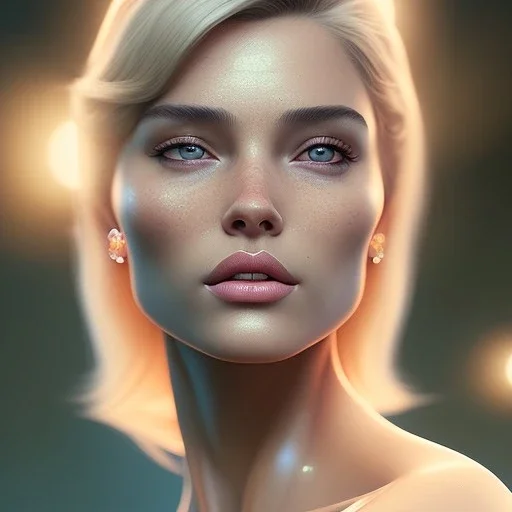 portrait of leonidas as a blonde yoga woman,4k, Highly Detailed, perfect eyes, Digital Illustration, Cinematic Lighting, Realistic, Sharp Focus, Centered, Beautifully Lit, Bioluminescent by Stanley Artgerm Lau