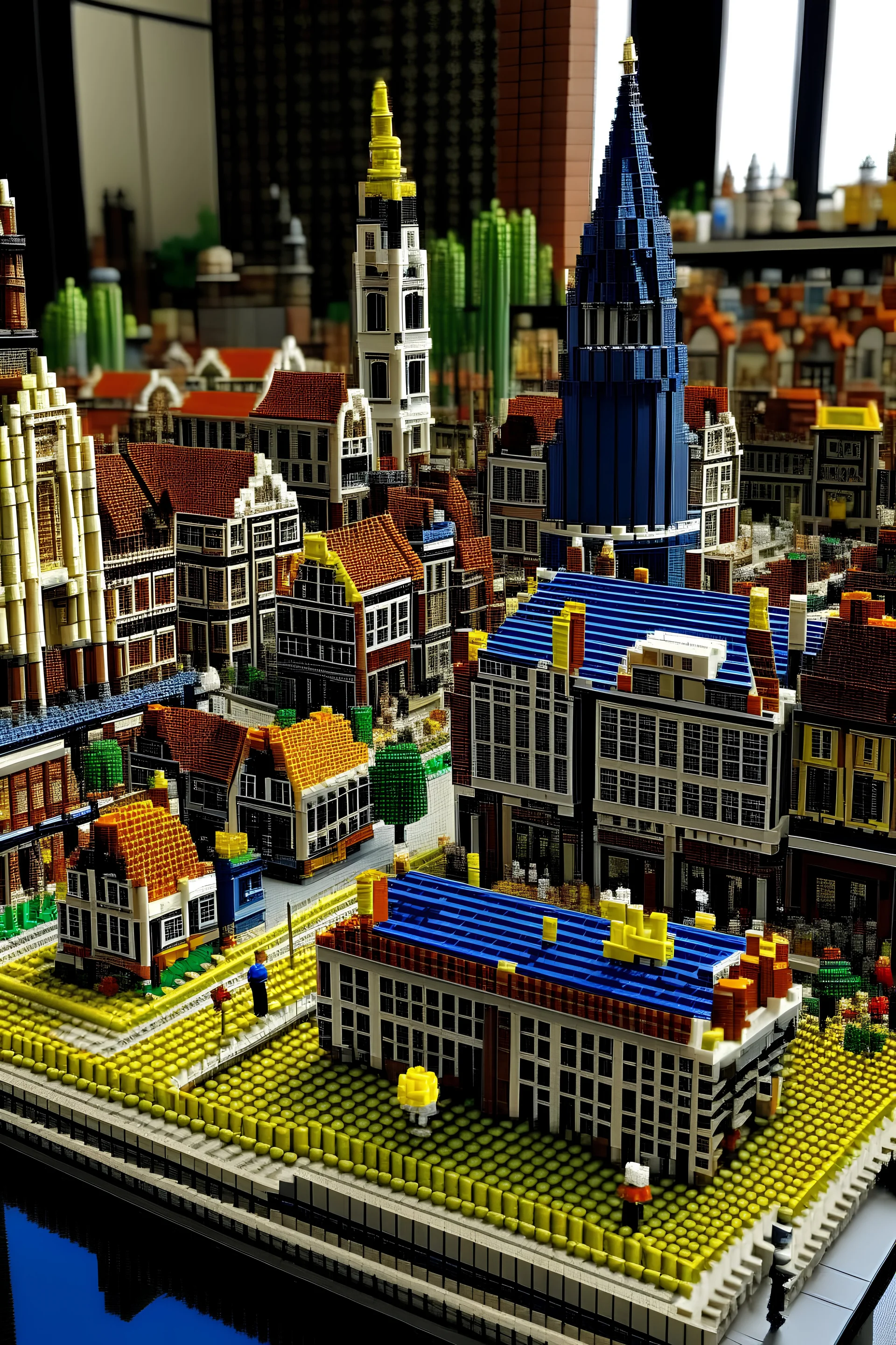 The city Amersfoort, Netherlands Made out of lego