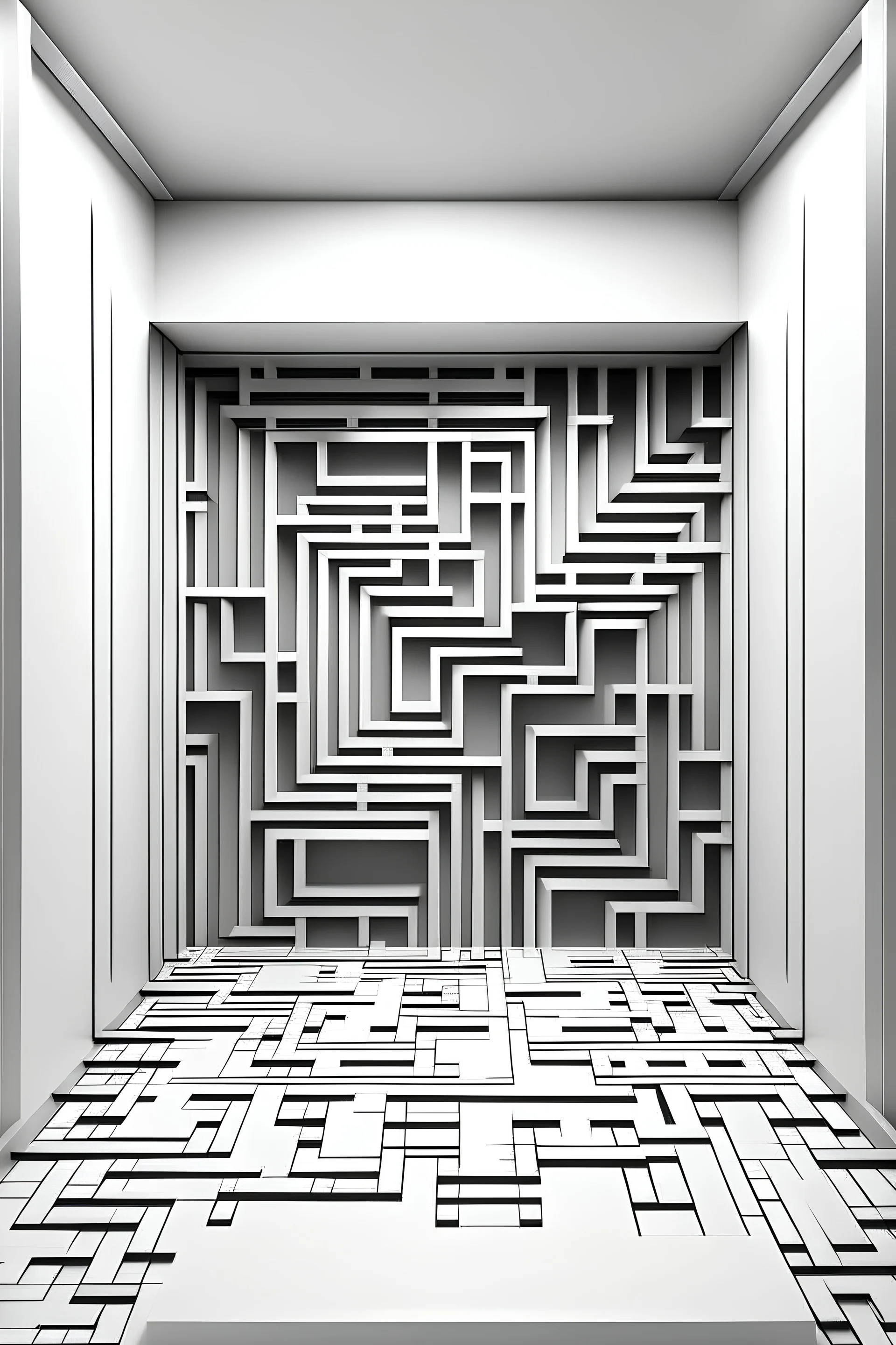 a maze with a clear exit