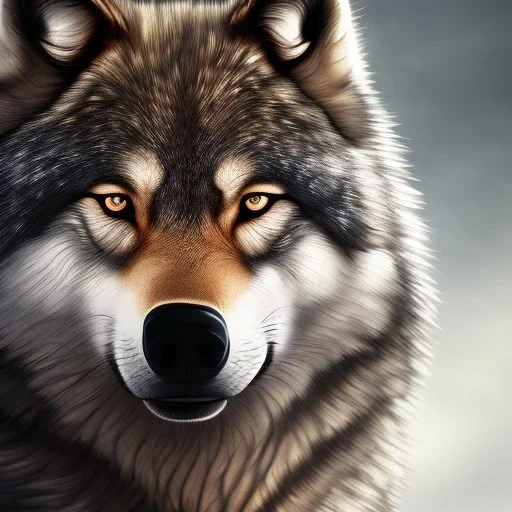 Wolf, brown, 8K, dramatic lighting, masterpiece, expert, sharp focus