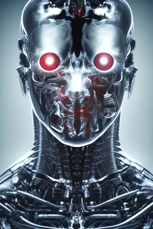 future, cyborg ,head , terminator, brain, men