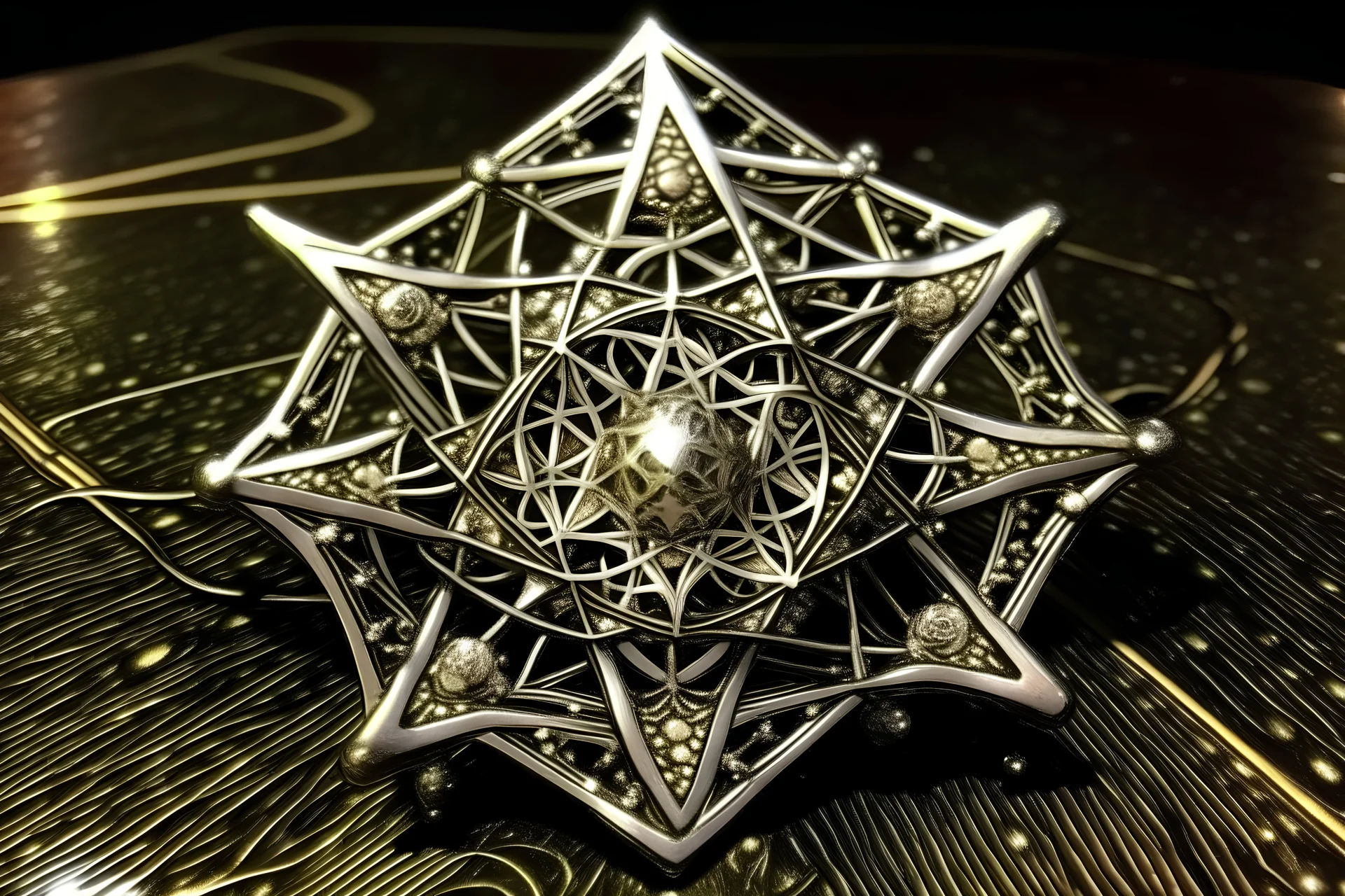 merkaba magica con scintille