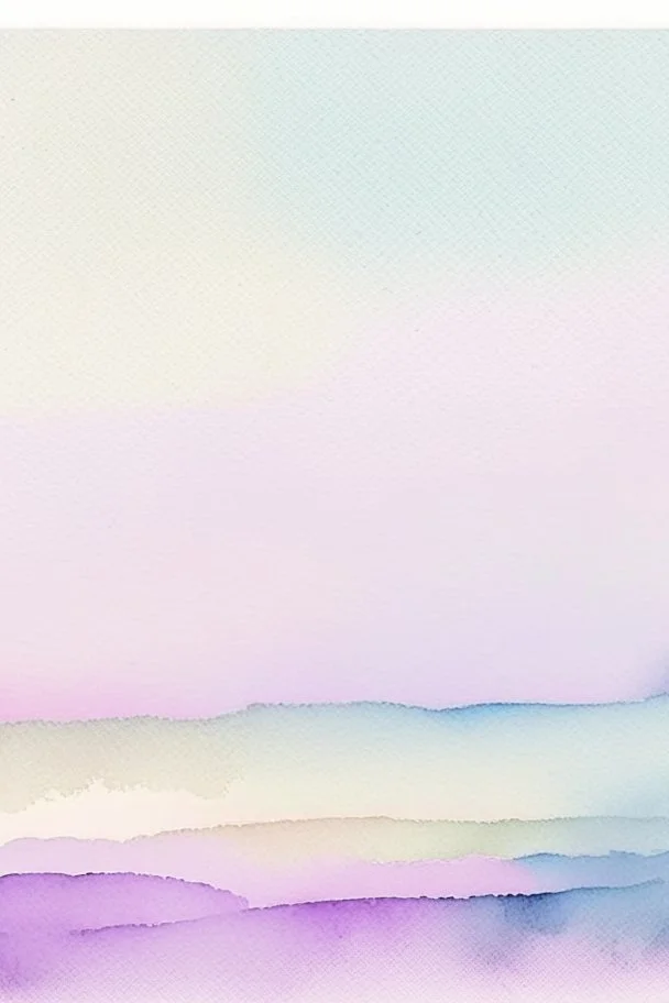 simple watercolour lanscape limited pastel colour palette