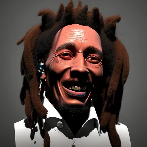 Bob Marley, 16k highly detailed, smoking a joint