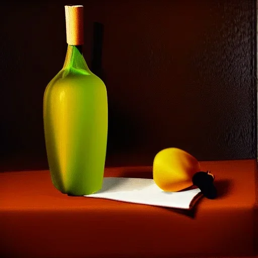 still life bottle